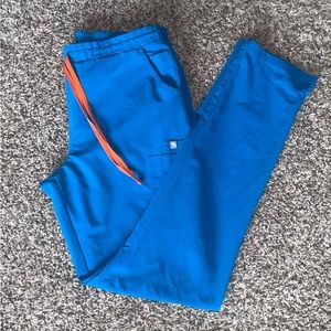 Figs Yola scrub pants: Alps blue, medium, tall